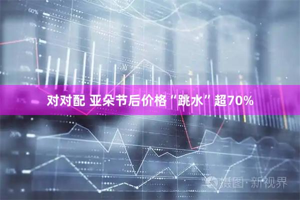 对对配 亚朵节后价格“跳水”超70%
